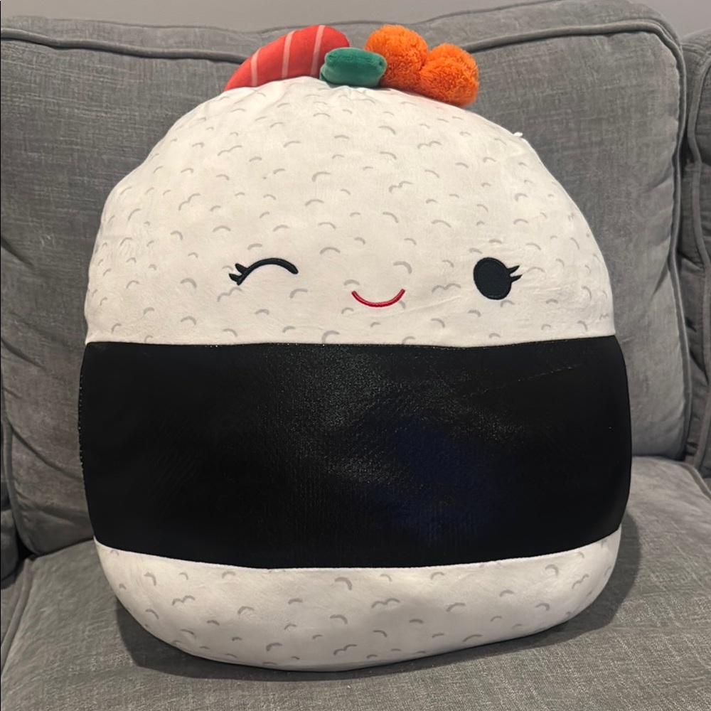 Squishmallows Sushi Roll Plush - White and Black